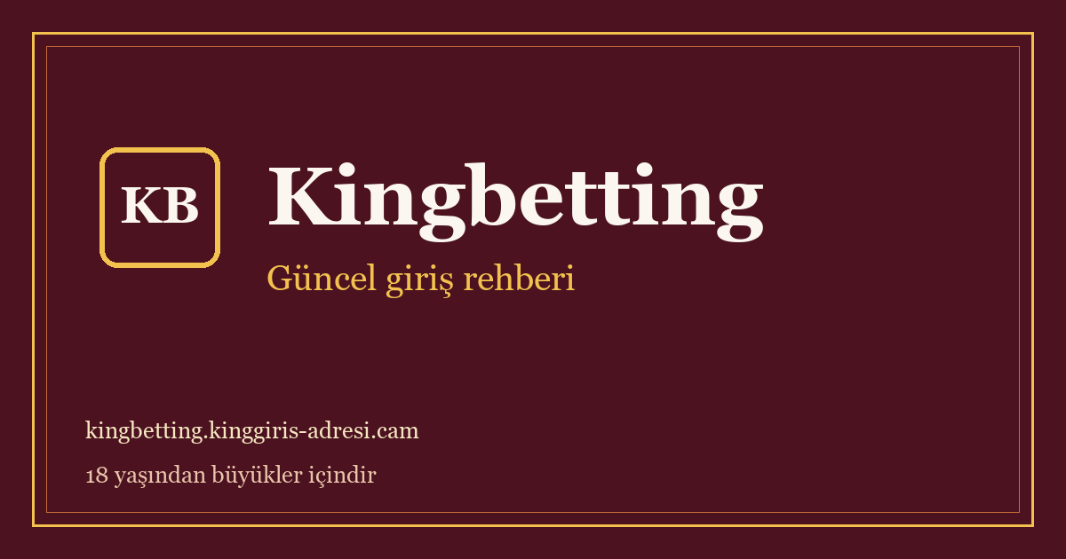 Обложка руководства по входу Kingbetting